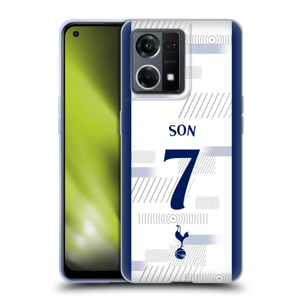 Tottenham Hotspur F.C. 2023/24 Players Son Heung-Min Soft Gel Case for OPPO Reno8 4G
