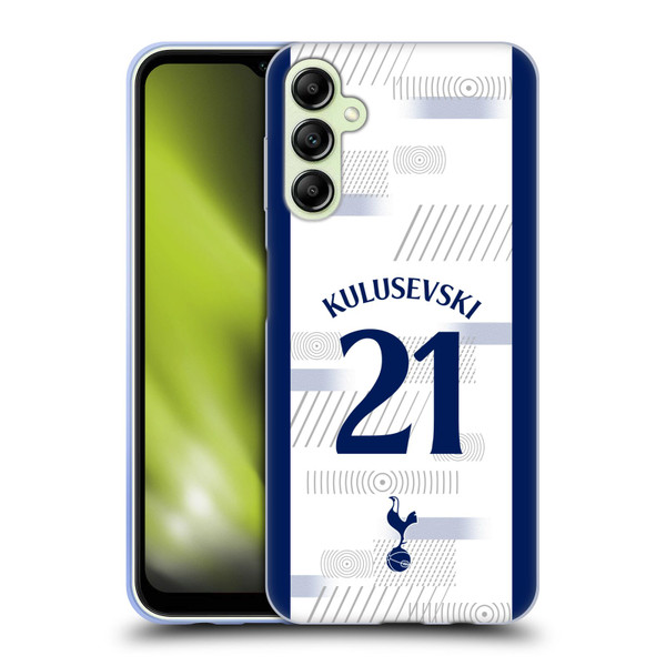 Tottenham Hotspur F.C. 2023/24 Players Dejan Kulusevski Soft Gel Case for Samsung Galaxy A14 5G