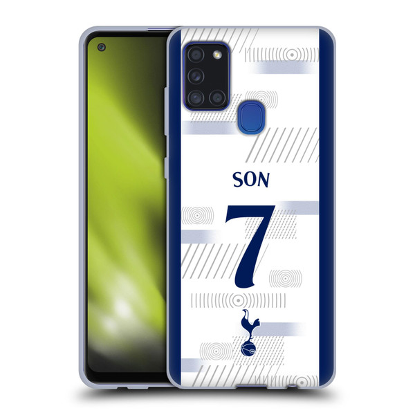 Tottenham Hotspur F.C. 2023/24 Players Son Heung-Min Soft Gel Case for Samsung Galaxy A21s (2020)