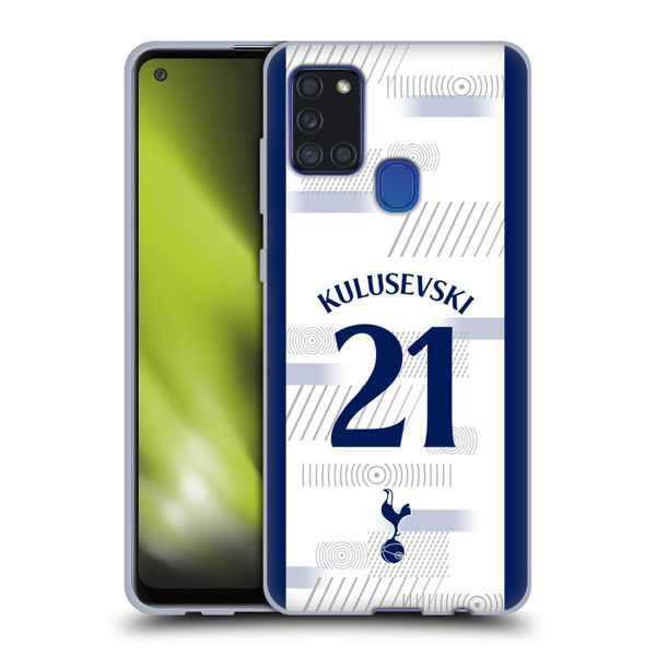 Tottenham Hotspur F.C. 2023/24 Players Dejan Kulusevski Soft Gel Case for Samsung Galaxy A21s (2020)