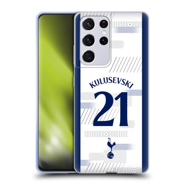 Tottenham Hotspur F.C. 2023/24 Players Dejan Kulusevski Soft Gel Case for Samsung Galaxy S21 Ultra 5G