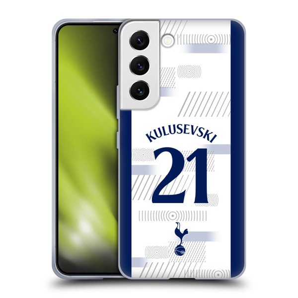 Tottenham Hotspur F.C. 2023/24 Players Dejan Kulusevski Soft Gel Case for Samsung Galaxy S22 5G