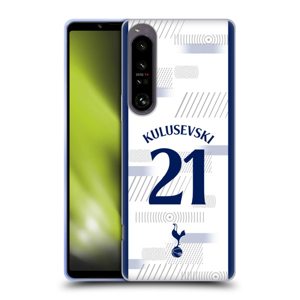 Tottenham Hotspur F.C. 2023/24 Players Dejan Kulusevski Soft Gel Case for Sony Xperia 1 IV