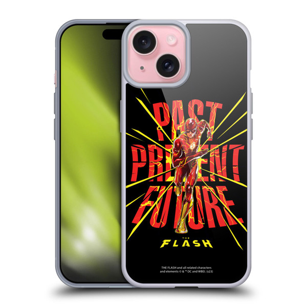 The Flash 2023 Graphics Speed Force Soft Gel Case for Apple iPhone 15