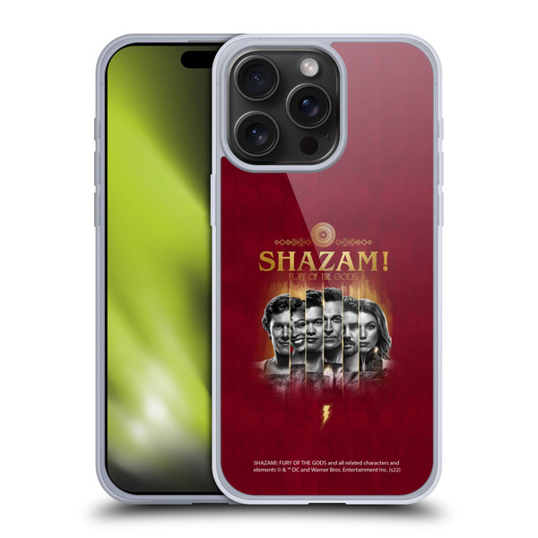Shazam!: Fury Of The Gods Graphics Poster Soft Gel Case for Apple iPhone 15 Pro Max