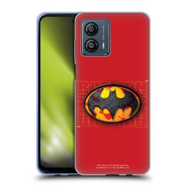 The Flash 2023 Graphics Batman Logo Soft Gel Case for Motorola Moto G53 5G