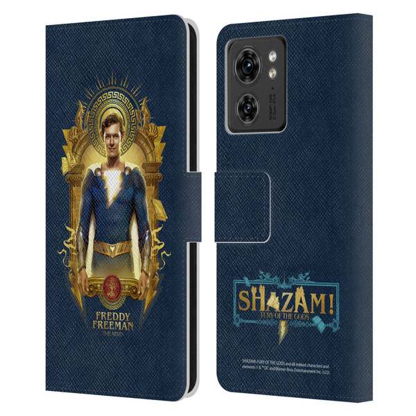 Shazam!: Fury Of The Gods Graphics Freddy Leather Book Wallet Case Cover For Motorola Moto Edge 40