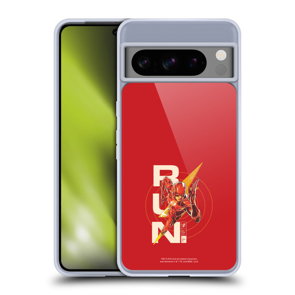 The Flash 2023 Graphics Barry Allen Run Soft Gel Case for Google Pixel 8 Pro