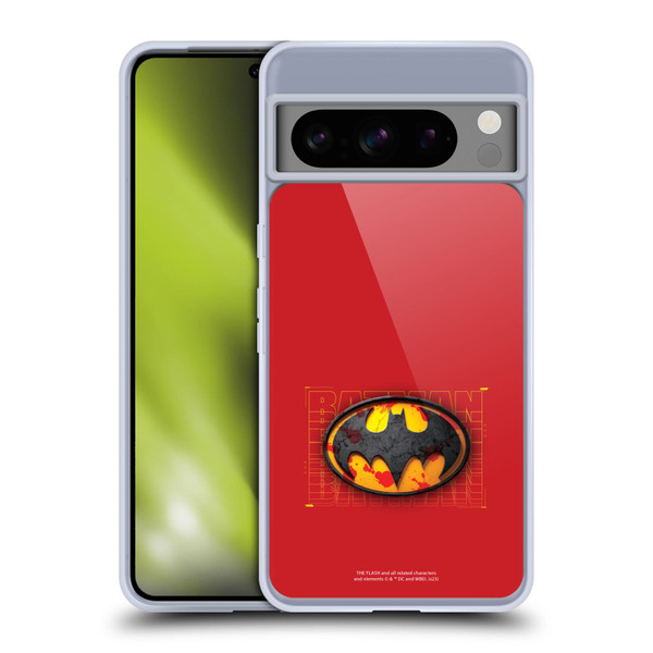 The Flash 2023 Graphics Batman Logo Soft Gel Case for Google Pixel 8 Pro