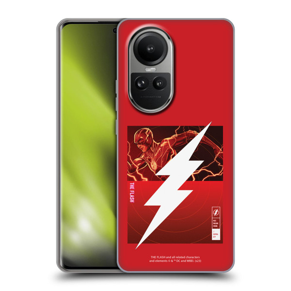 The Flash 2023 Graphics Barry Allen Logo Soft Gel Case for OPPO Reno10 5G / Reno10 Pro 5G