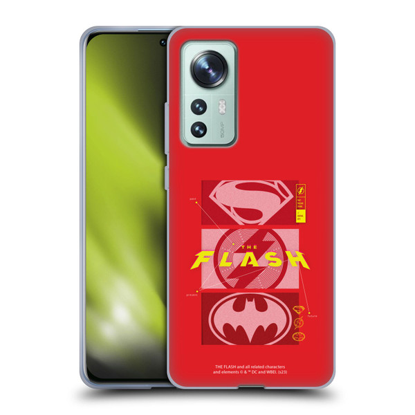 The Flash 2023 Graphics Superhero Logos Soft Gel Case for Xiaomi 12