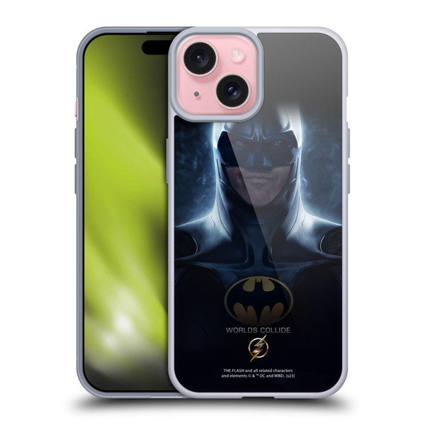 The Flash 2023 Poster Batman Soft Gel Case for Apple iPhone 15
