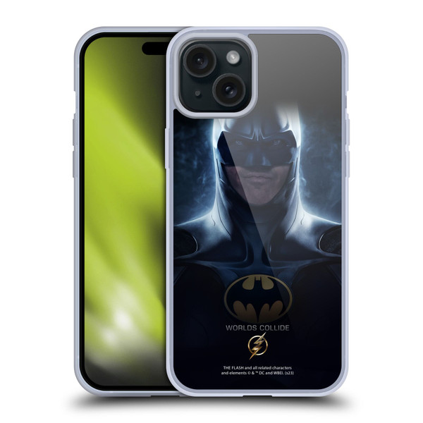 The Flash 2023 Poster Batman Soft Gel Case for Apple iPhone 15 Plus & MagSafe