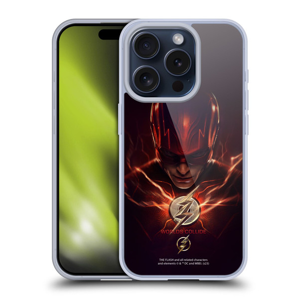 The Flash 2023 Poster Barry Allen Soft Gel Case for Apple iPhone 15 Pro & MagSafe