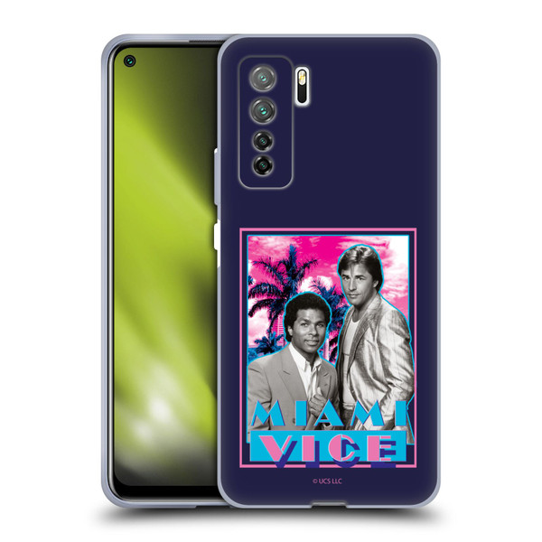 Miami Vice Art Gotchya Soft Gel Case for Huawei Nova 7 SE/P40 Lite 5G