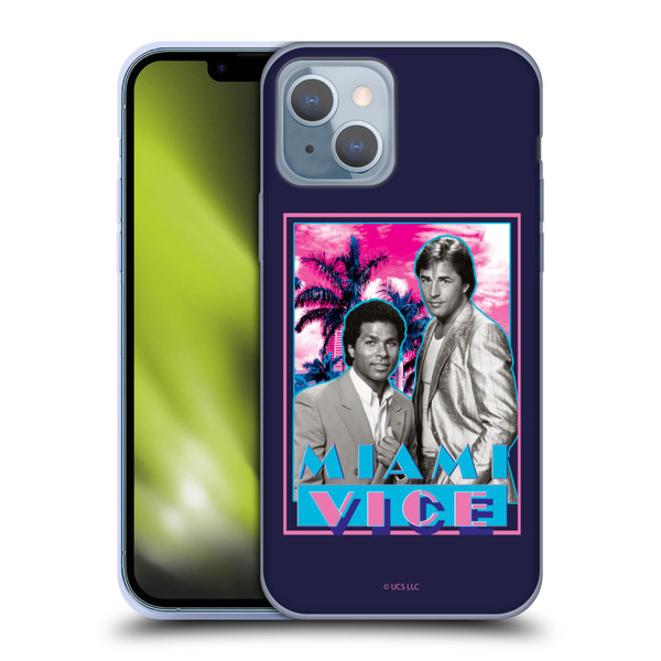 Miami Vice Art Gotchya Soft Gel Case for Apple iPhone 14