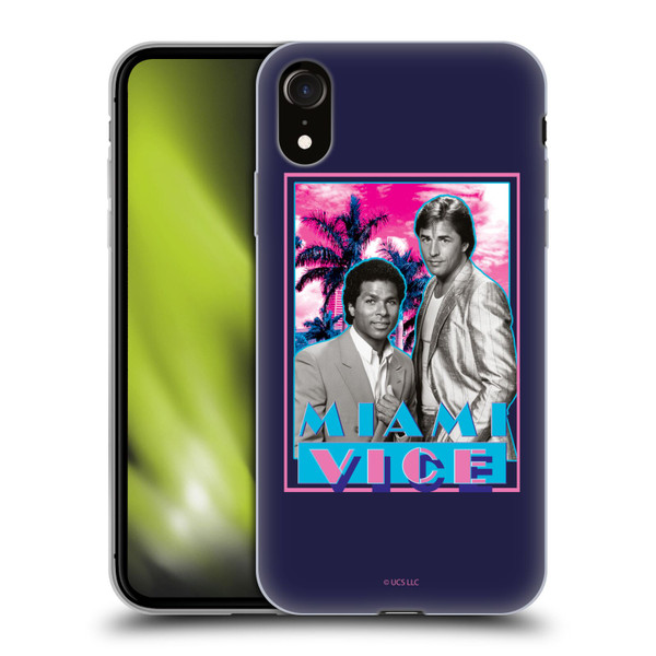 Miami Vice Art Gotchya Soft Gel Case for Apple iPhone XR