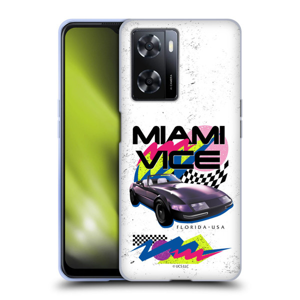 Miami Vice Art Car Soft Gel Case for OPPO A57s