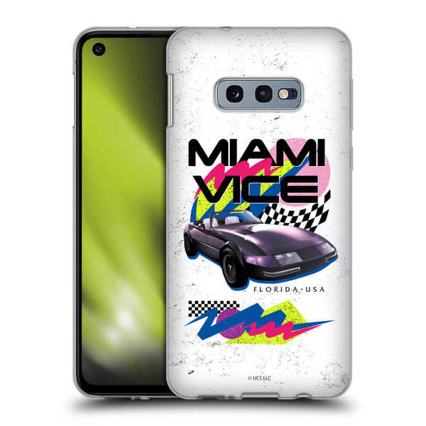 Miami Vice Art Car Soft Gel Case for Samsung Galaxy S10e