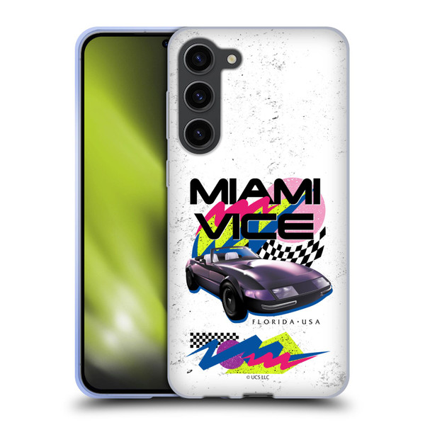 Miami Vice Art Car Soft Gel Case for Samsung Galaxy S23+ 5G