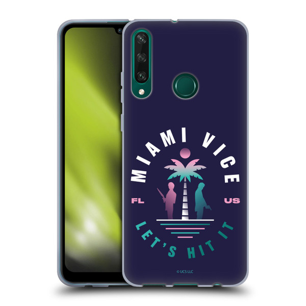Miami Vice Graphics Let's Hit It Soft Gel Case for Huawei Y6p