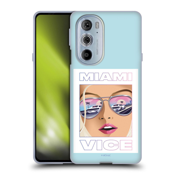 Miami Vice Graphics Reflection Soft Gel Case for Motorola Edge X30