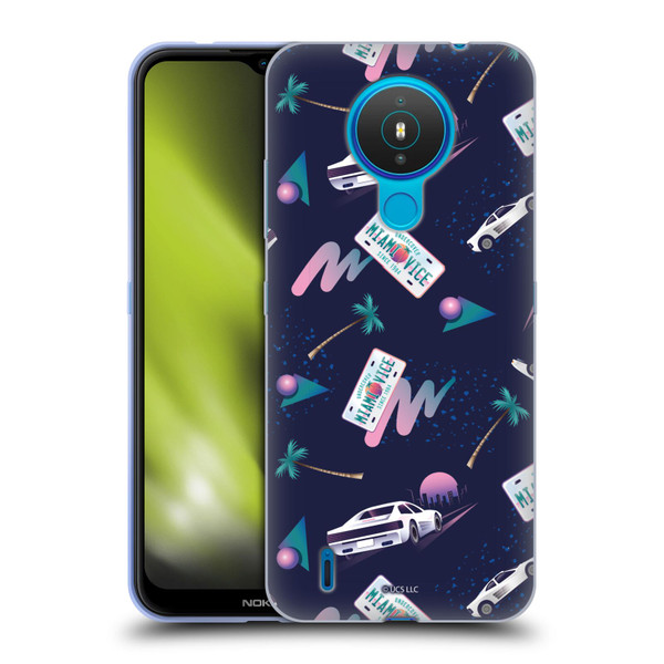 Miami Vice Graphics Pattern Soft Gel Case for Nokia 1.4