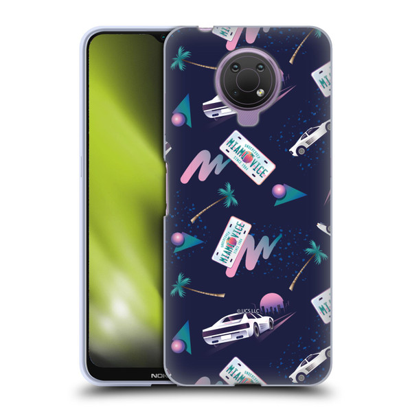 Miami Vice Graphics Pattern Soft Gel Case for Nokia G10