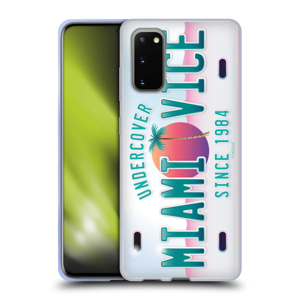 Miami Vice Graphics Uncover Plate Soft Gel Case for Samsung Galaxy S20 / S20 5G