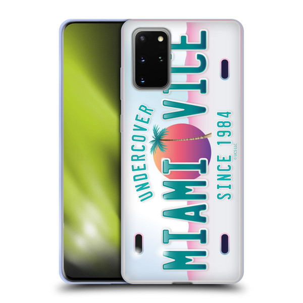 Miami Vice Graphics Uncover Plate Soft Gel Case for Samsung Galaxy S20+ / S20+ 5G