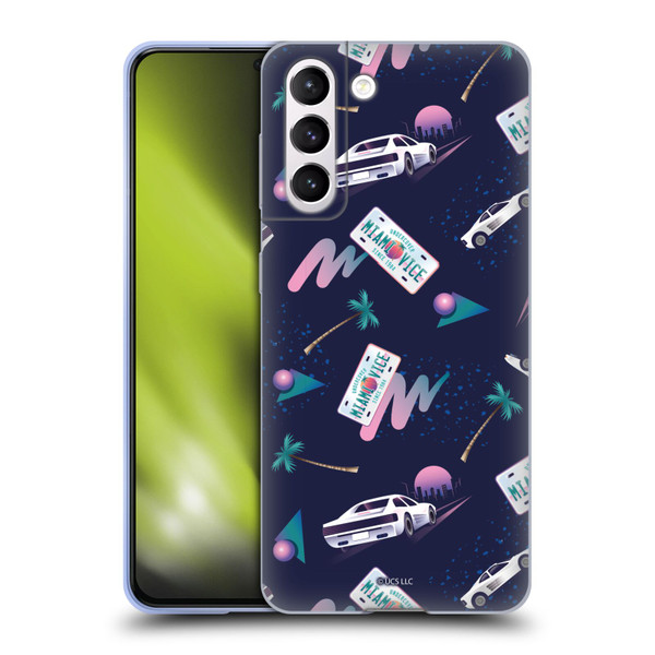 Miami Vice Graphics Pattern Soft Gel Case for Samsung Galaxy S21 5G