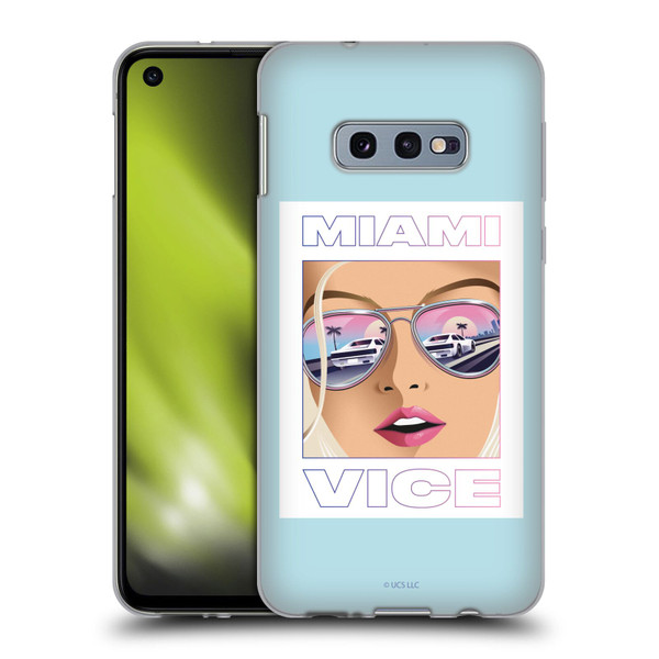 Miami Vice Graphics Reflection Soft Gel Case for Samsung Galaxy S10e