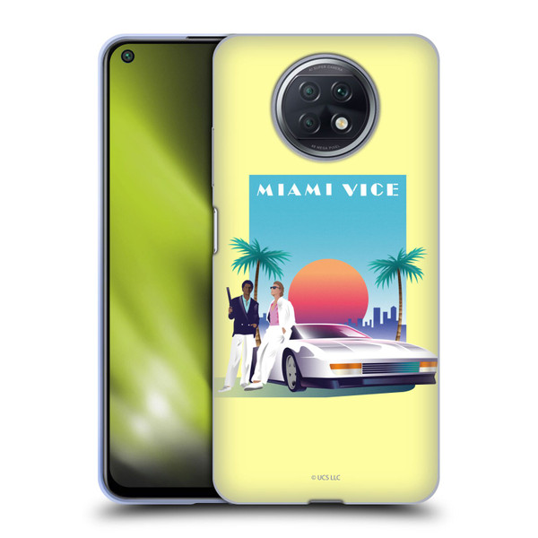 Miami Vice Graphics Poster Soft Gel Case for Xiaomi Redmi Note 9T 5G
