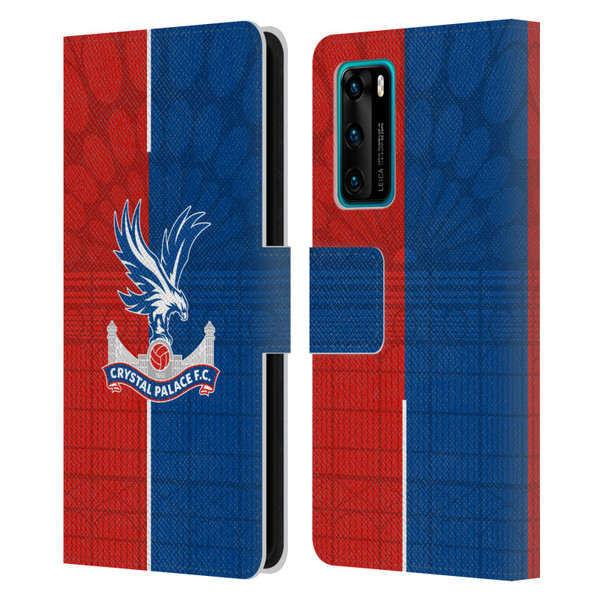 Crystal Palace FC 2023/24 Crest Kit Home Leather Book Wallet Case Cover For Huawei P40 5G