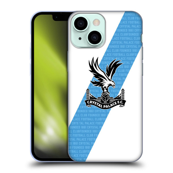 Crystal Palace FC 2023/24 Crest Kit Away Soft Gel Case for Apple iPhone 13 Mini