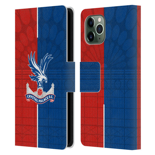 Crystal Palace FC 2023/24 Crest Kit Home Leather Book Wallet Case Cover For Apple iPhone 11 Pro