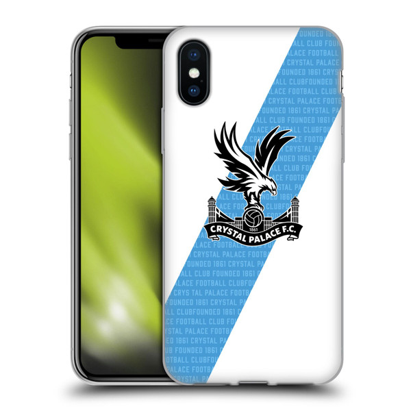 Crystal Palace FC 2023/24 Crest Kit Away Soft Gel Case for Apple iPhone X / iPhone XS