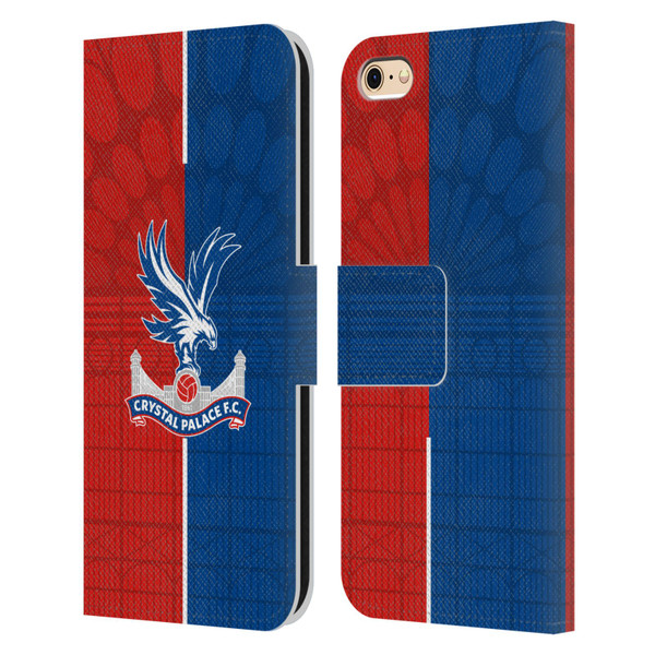 Crystal Palace FC 2023/24 Crest Kit Home Leather Book Wallet Case Cover For Apple iPhone 6 / iPhone 6s