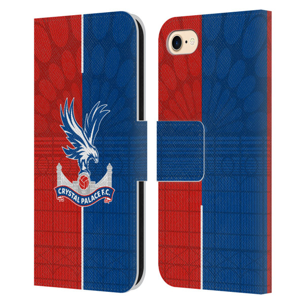 Crystal Palace FC 2023/24 Crest Kit Home Leather Book Wallet Case Cover For Apple iPhone 7 / 8 / SE 2020 & 2022