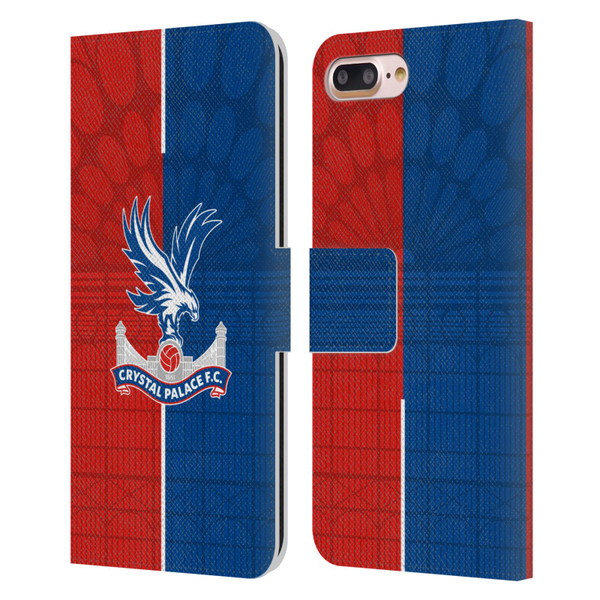 Crystal Palace FC 2023/24 Crest Kit Home Leather Book Wallet Case Cover For Apple iPhone 7 Plus / iPhone 8 Plus