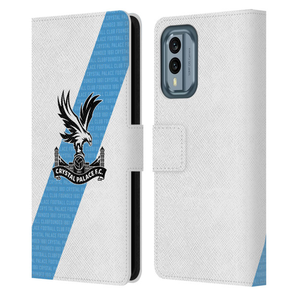 Crystal Palace FC 2023/24 Crest Kit Away Leather Book Wallet Case Cover For Nokia X30