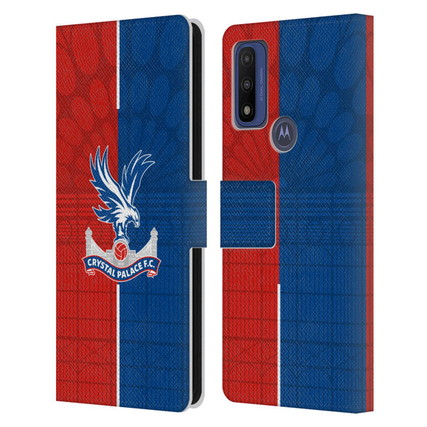 Crystal Palace FC 2023/24 Crest Kit Home Leather Book Wallet Case Cover For Motorola G Pure