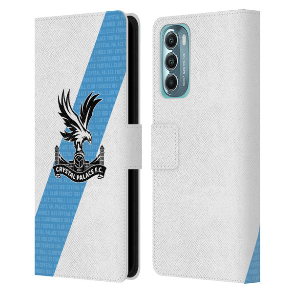 Crystal Palace FC 2023/24 Crest Kit Away Leather Book Wallet Case Cover For Motorola Moto G Stylus 5G (2022)