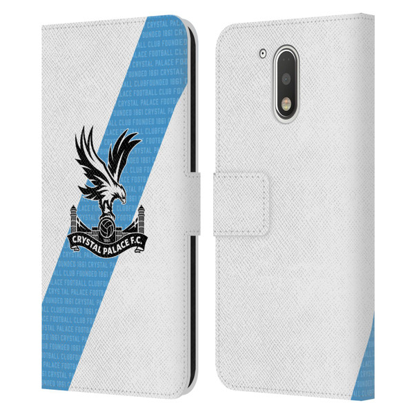 Crystal Palace FC 2023/24 Crest Kit Away Leather Book Wallet Case Cover For Motorola Moto G41