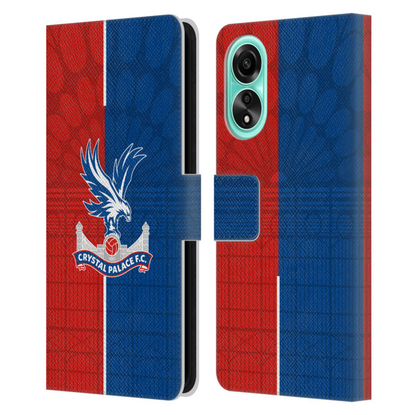 Crystal Palace FC 2023/24 Crest Kit Home Leather Book Wallet Case Cover For OPPO A78 5G