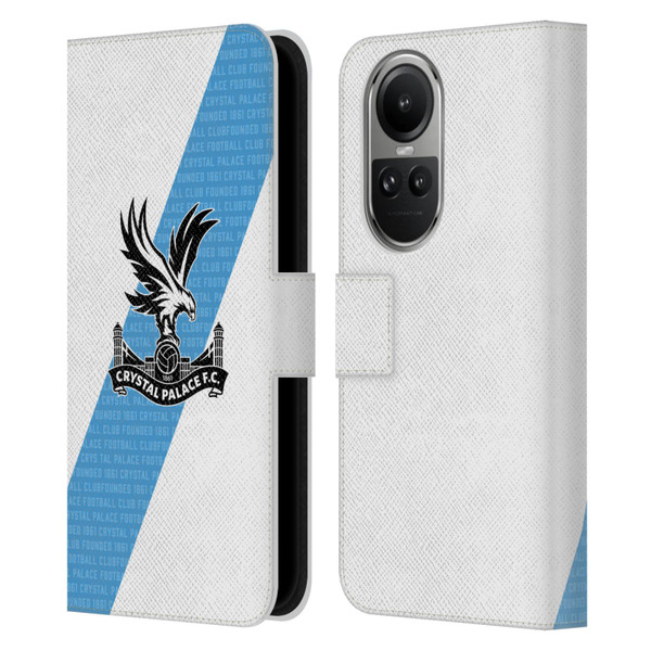 Crystal Palace FC 2023/24 Crest Kit Away Leather Book Wallet Case Cover For OPPO Reno10 5G / Reno10 Pro 5G