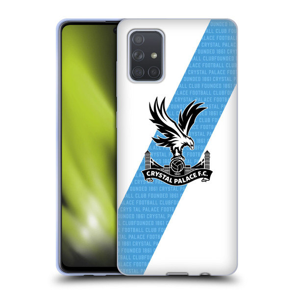 Crystal Palace FC 2023/24 Crest Kit Away Soft Gel Case for Samsung Galaxy A71 (2019)
