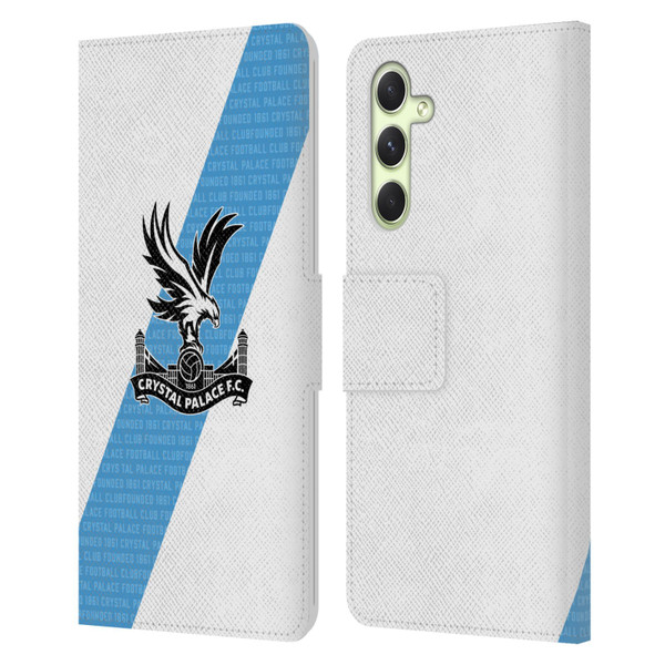 Crystal Palace FC 2023/24 Crest Kit Away Leather Book Wallet Case Cover For Samsung Galaxy A54 5G