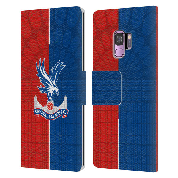 Crystal Palace FC 2023/24 Crest Kit Home Leather Book Wallet Case Cover For Samsung Galaxy S9