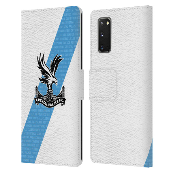 Crystal Palace FC 2023/24 Crest Kit Away Leather Book Wallet Case Cover For Samsung Galaxy S20 / S20 5G
